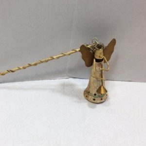 Angel Candle Snuffer Hand Painted Metal Holiday